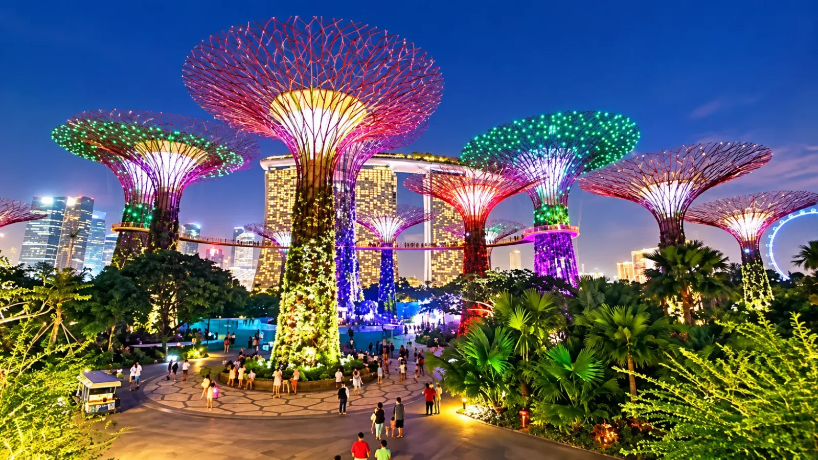 Garden by the Bay với Supertree Grove trong chuyến du lịch Singapore