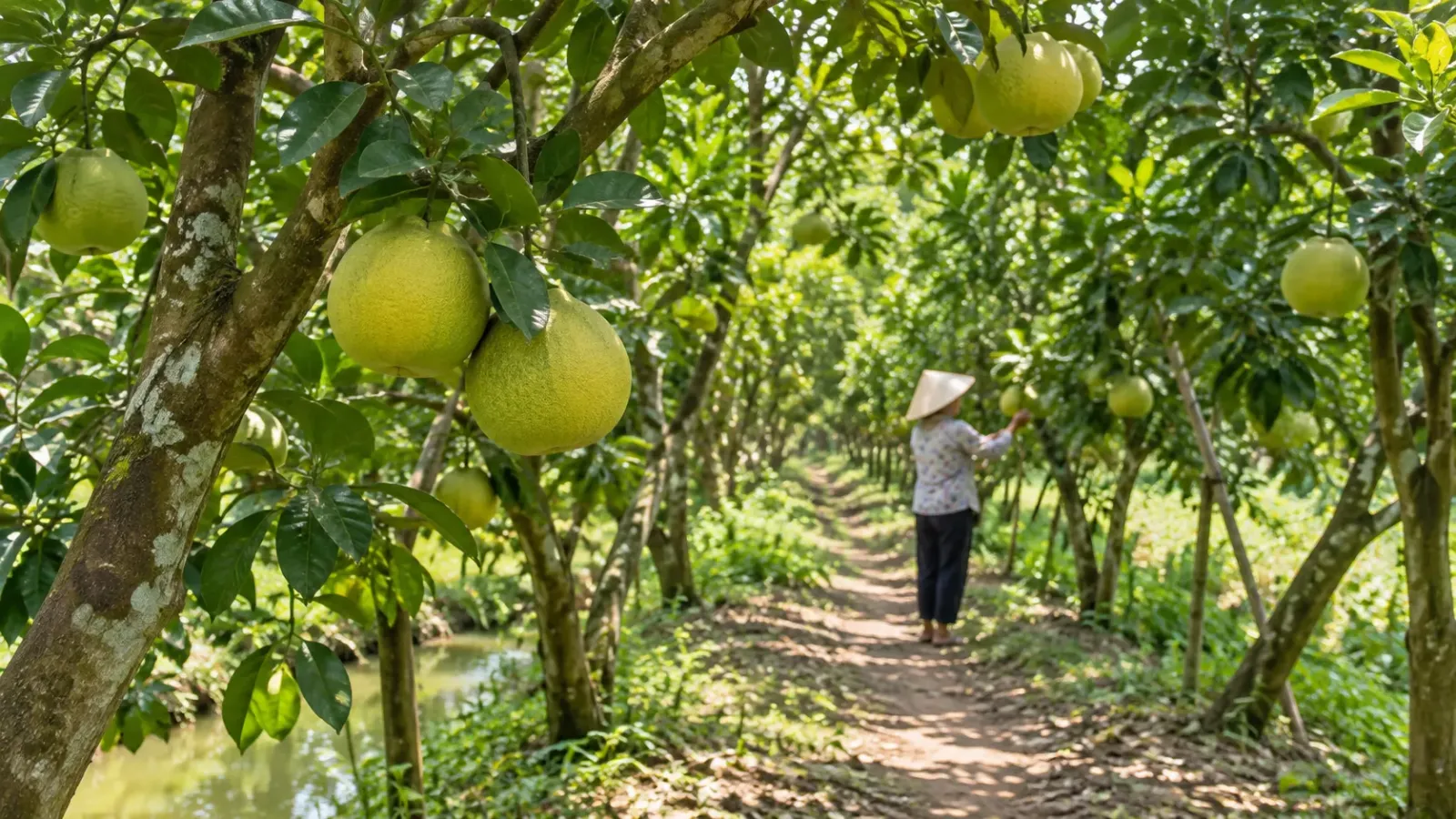 Vườn trái cây Cái Mơn xanh mát trong mùa trái chín ở vùng Bến Tre