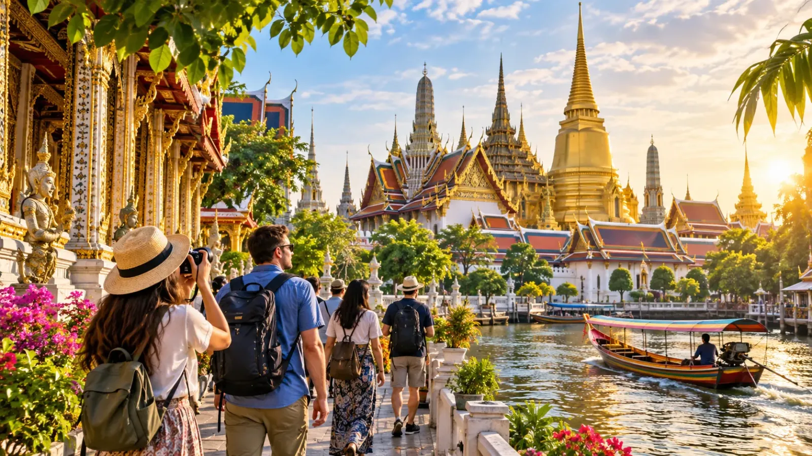 Du khách khám phá cảnh quan và văn hóa trong hành trình du lịch Thái Lan