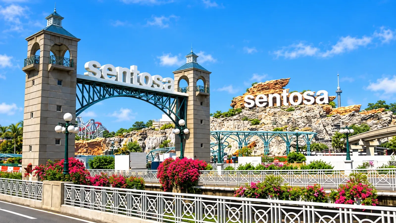 Đảo Sentosa với các khu vui chơi trong hành trình Singapore 5 ngày 4 đêm