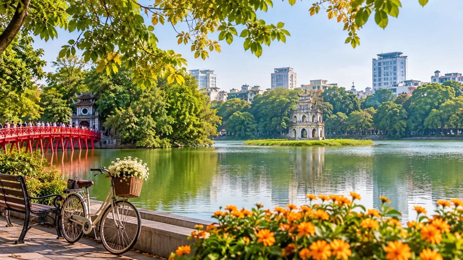 Hà Nội điểm đến du lịch được đông đảo du khách yêu thích.
