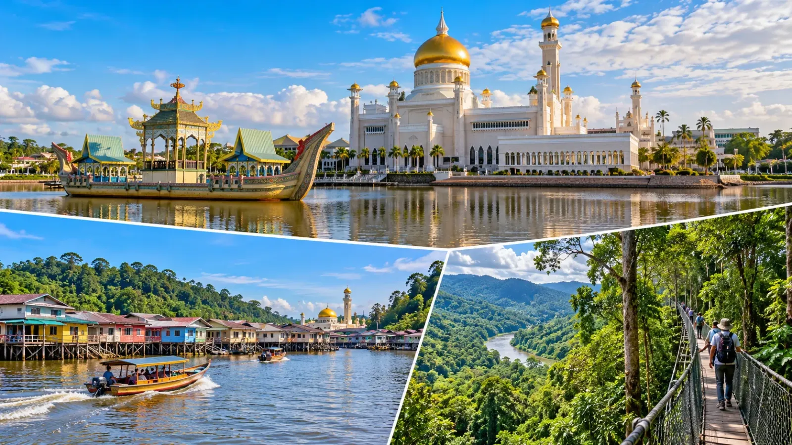 Hình ảnh giới thiệu những địa điểm du lịch nổi tiếng tại Brunei