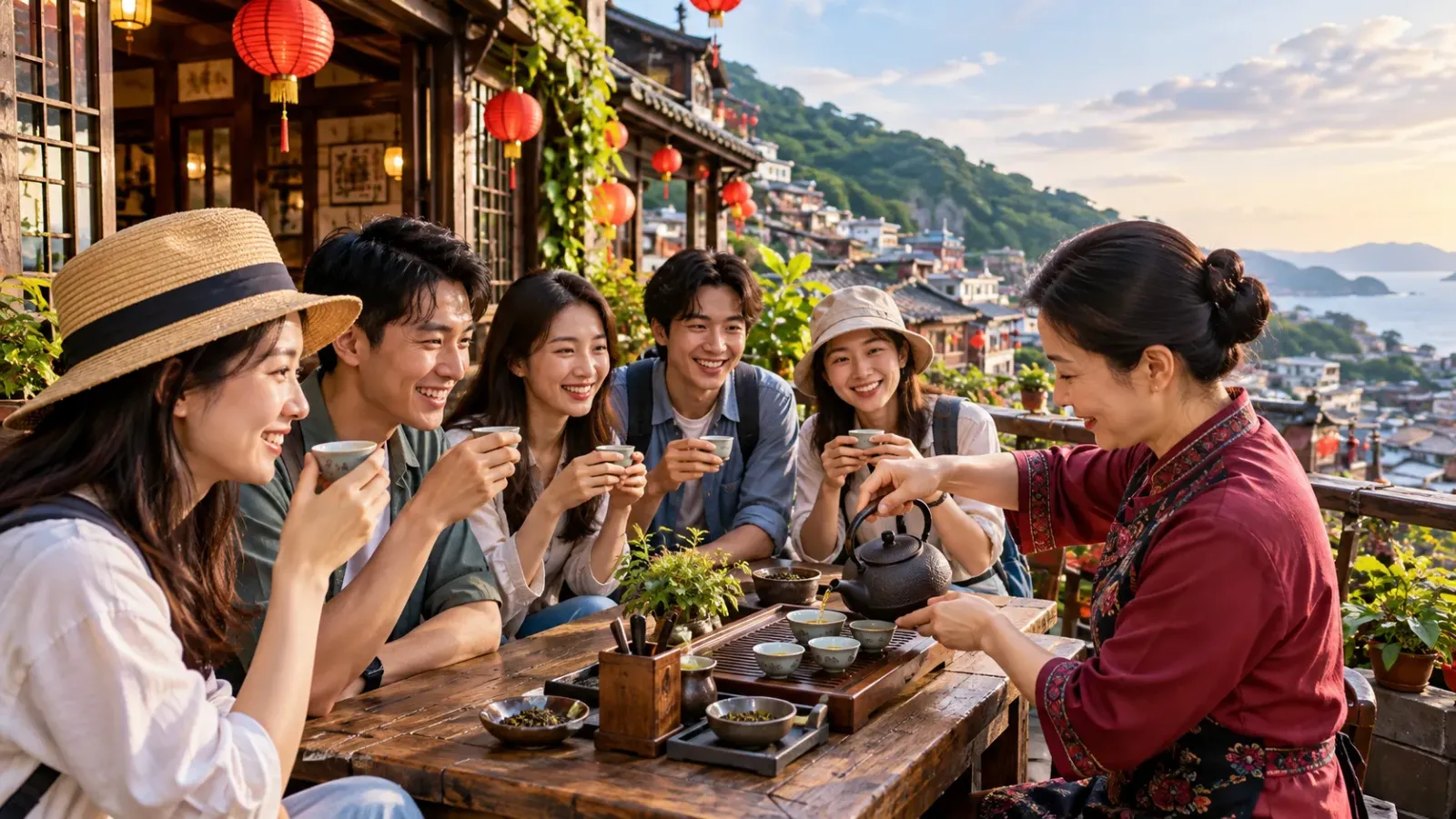 Hình ảnh khách tham gia tour Đài Loan trong bộ ảnh cảm nhận