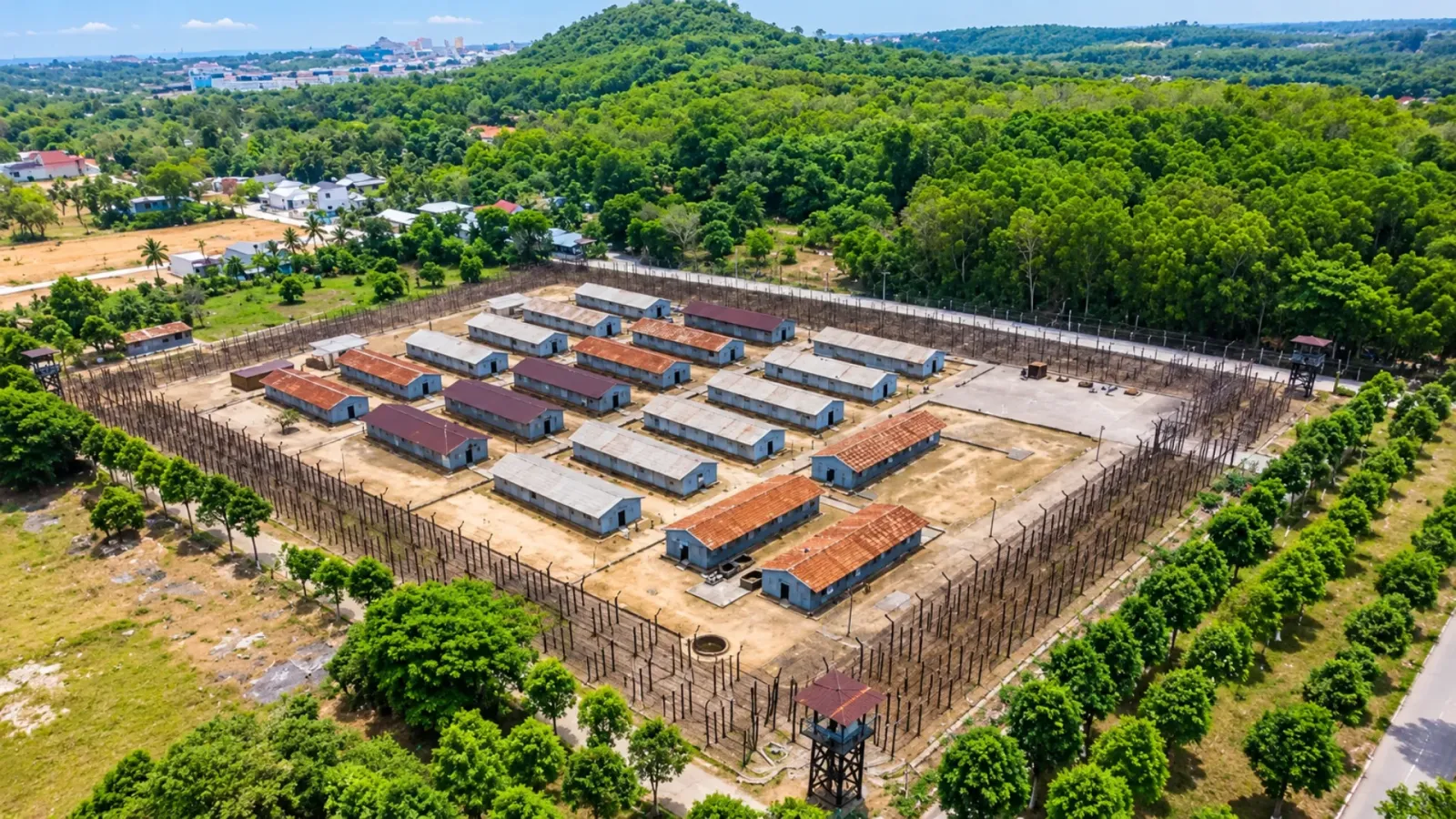 Hình ảnh khu di tích Nhà tù Phú Quốc và không gian tái hiện lịch sử