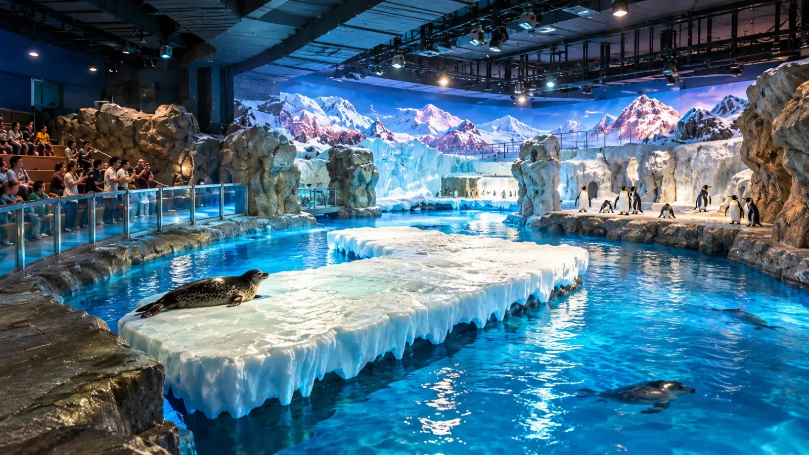 Hình ảnh khu tham quan Polar Adventure tại The Summit Ocean Park Hồng Kông