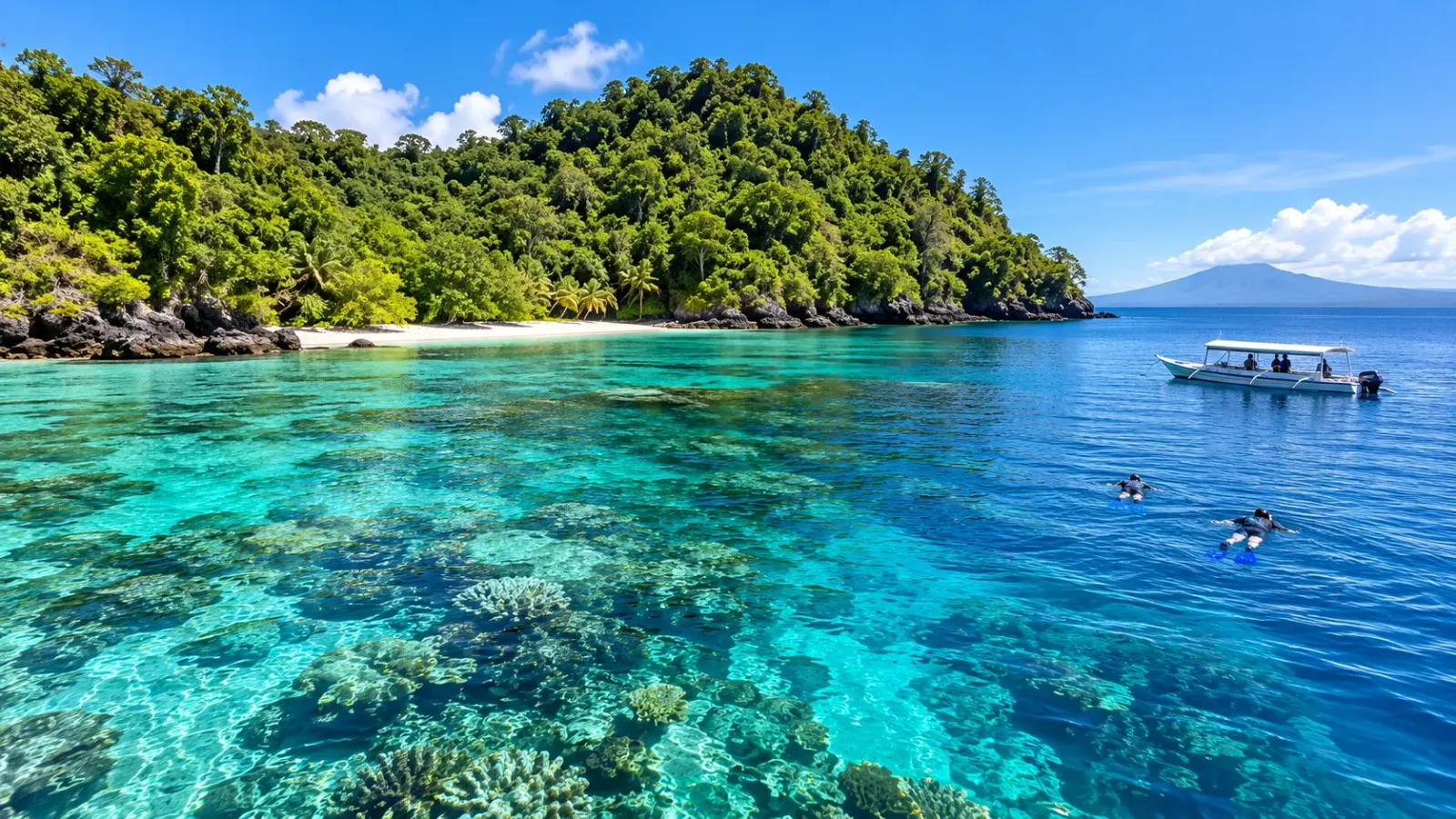 Hình ảnh minh họa cảnh quan đảo Bunaken tại Indonesia
