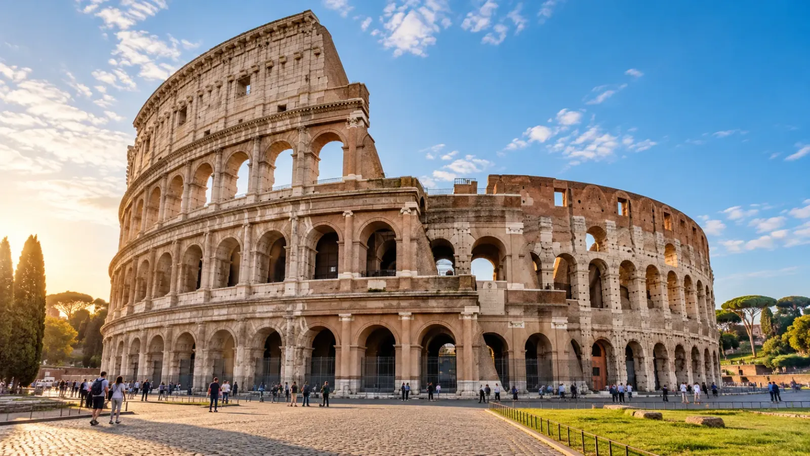 Hình ảnh minh họa đấu trường Colosseum tại Rome trong hành trình du lịch Ý