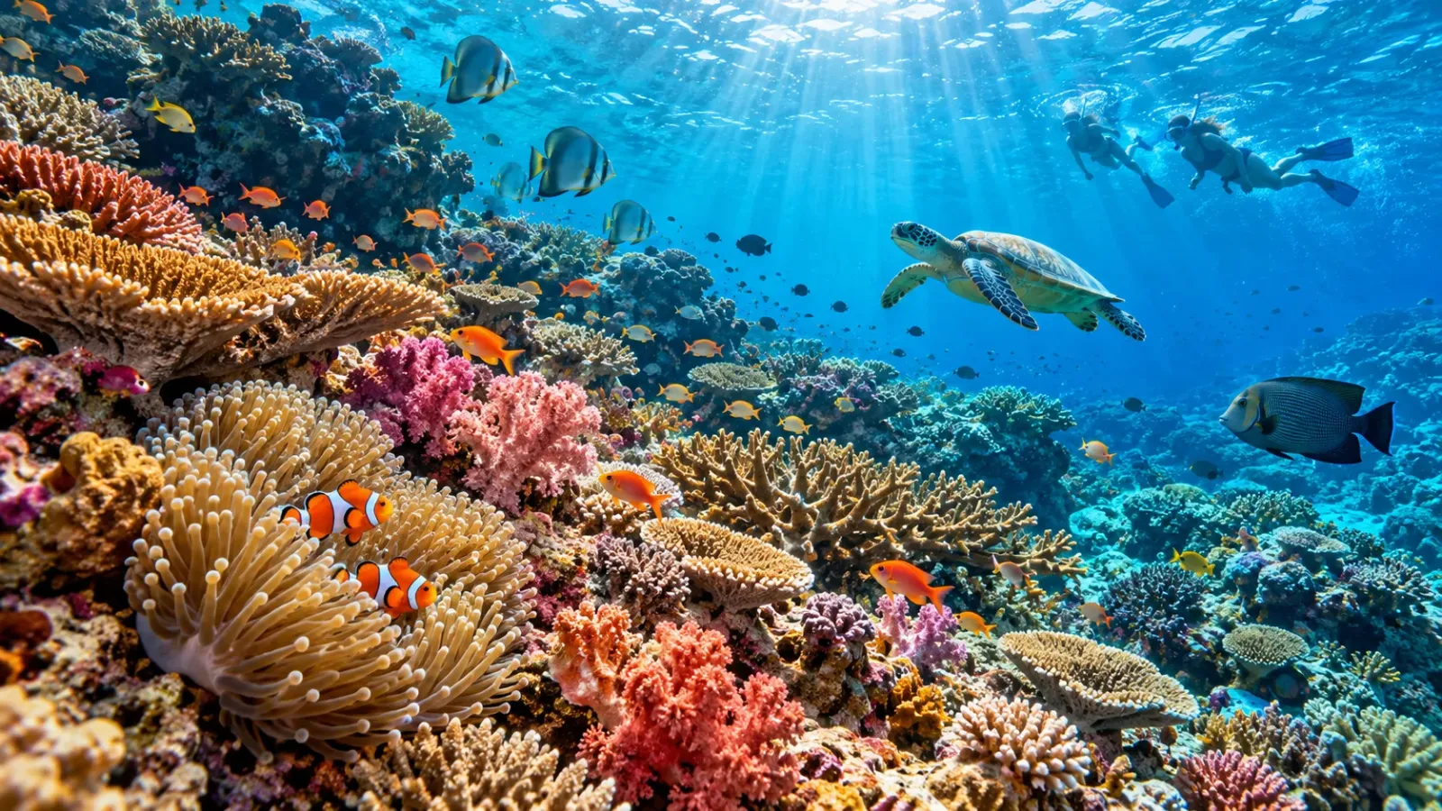 Hình ảnh minh họa hệ sinh thái biển và san hô tại Bunaken