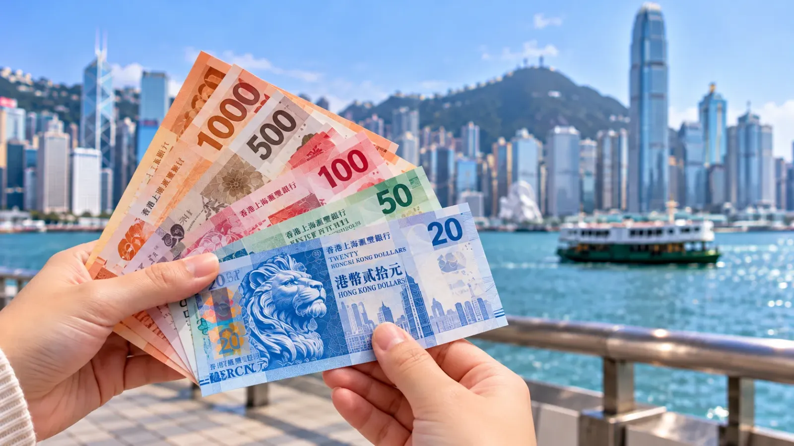 Hình ảnh minh họa tiền tệ dùng trong chuyến du lịch Hồng Kông