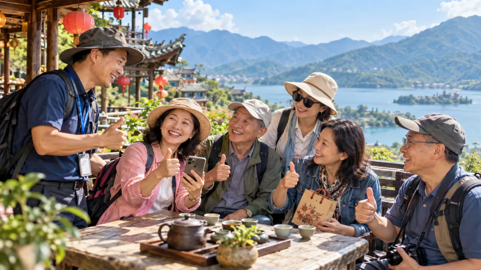 Hình ảnh tư liệu tour Đài Loan được đăng cùng những phản hồi của khách hàng