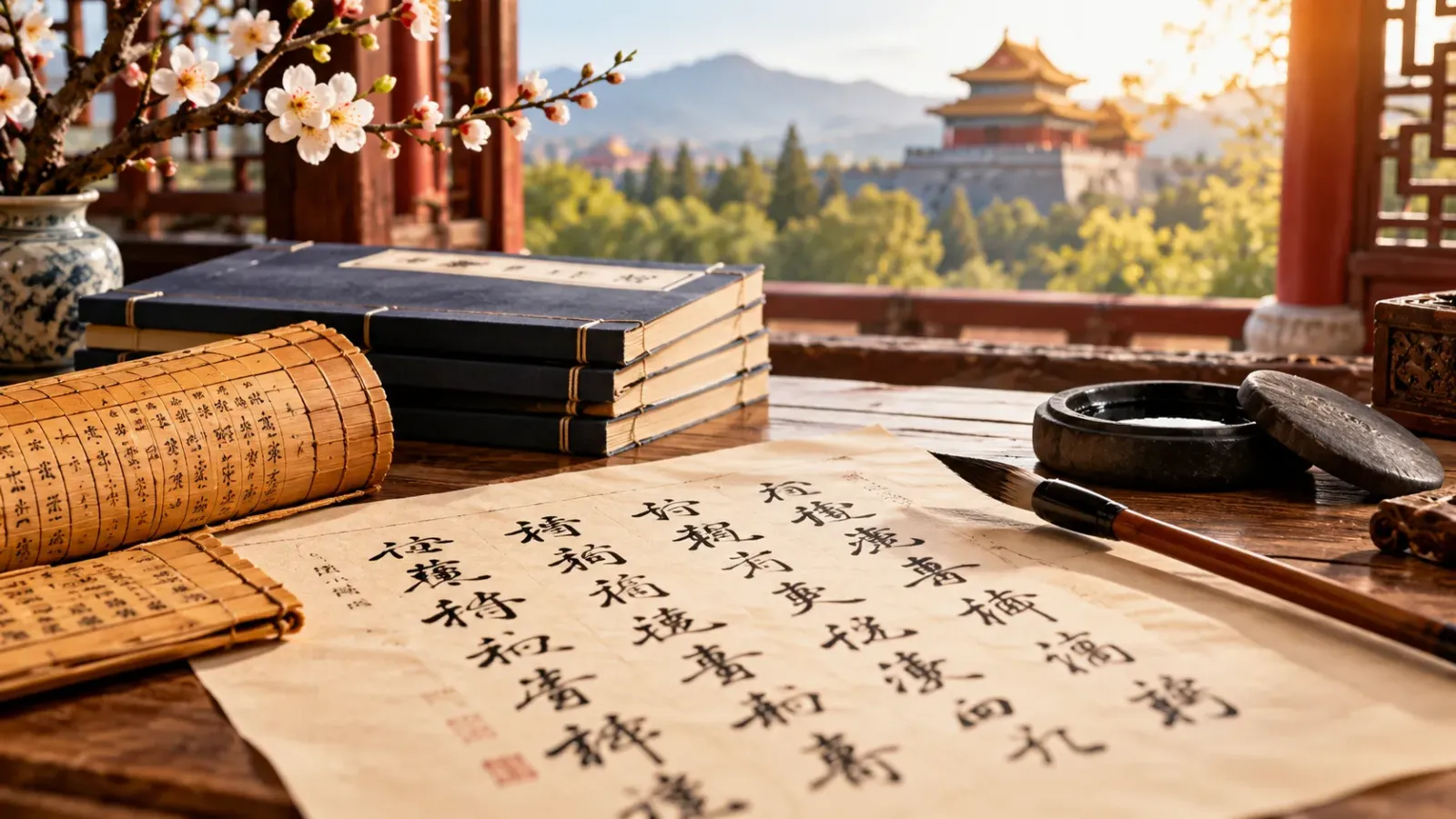 Hình minh họa chữ Hán trong văn hóa chữ viết Trung Quốc