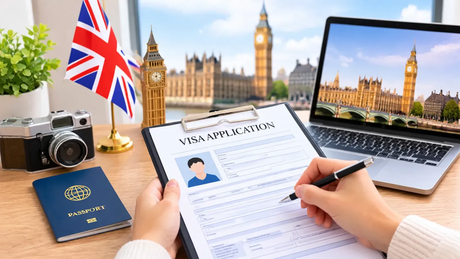 Hình minh họa thủ tục chuẩn bị hồ sơ xin visa du lịch Anh