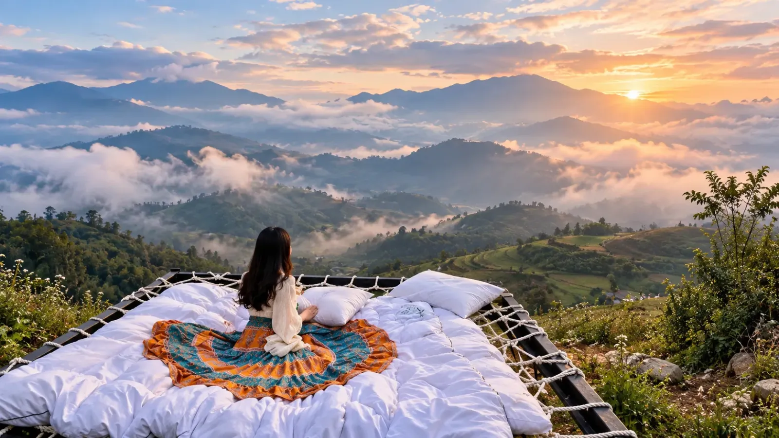 Không gian cảnh quan và tiểu cảnh chụp ảnh tại khu du lịch Dalaland Đà Lạt