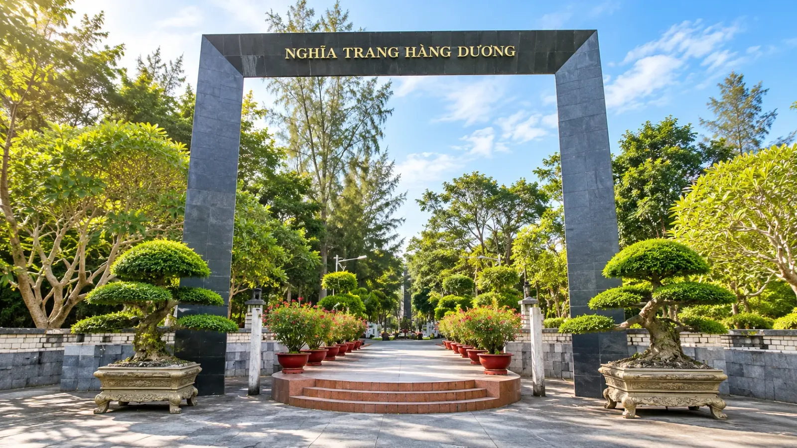 Không gian trang nghiêm tại Nghĩa trang Hàng Dương Côn Đảo