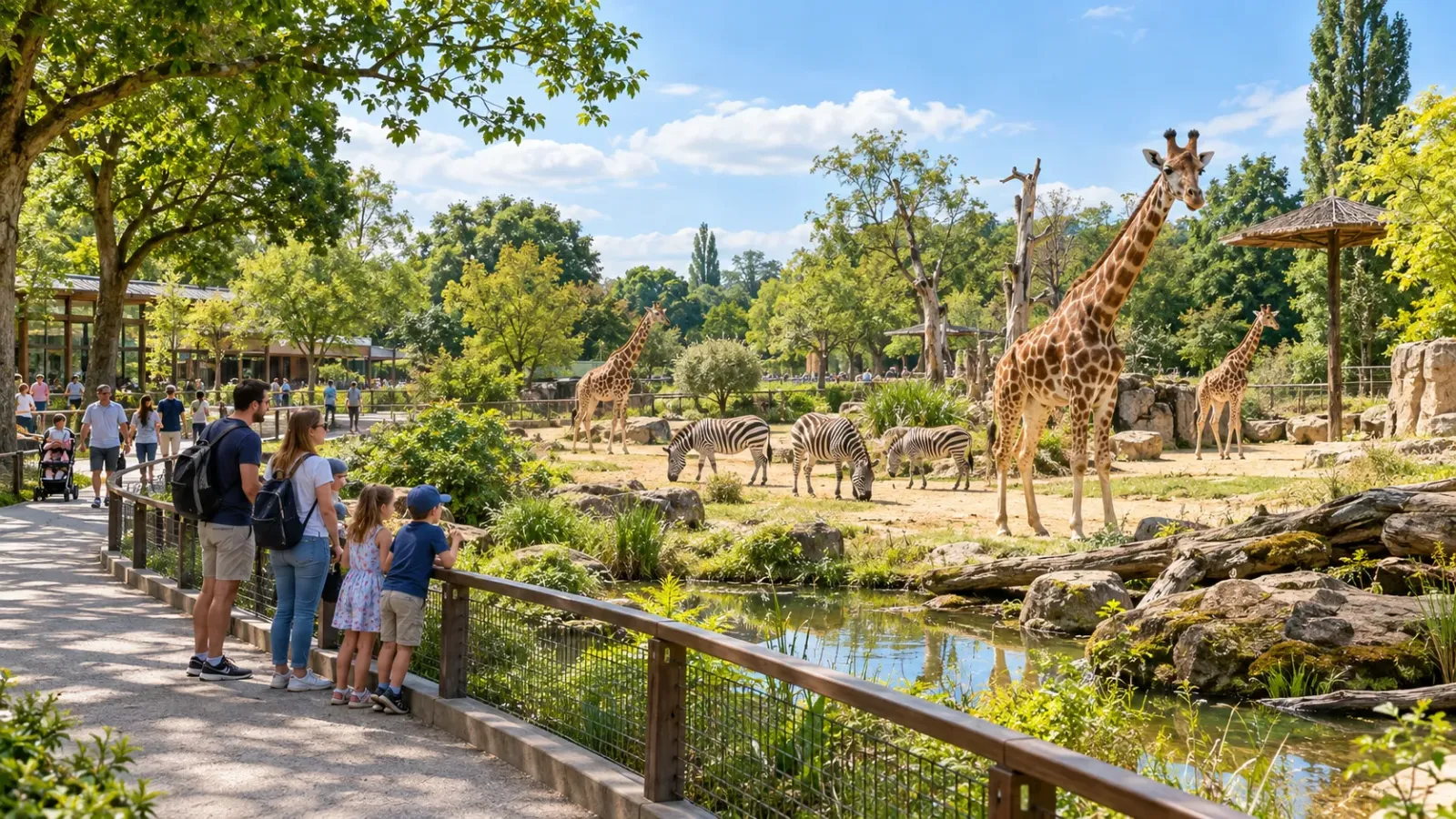 Khu tham quan động vật tại Sở thú Cologne Kölner Zoo ở Đức