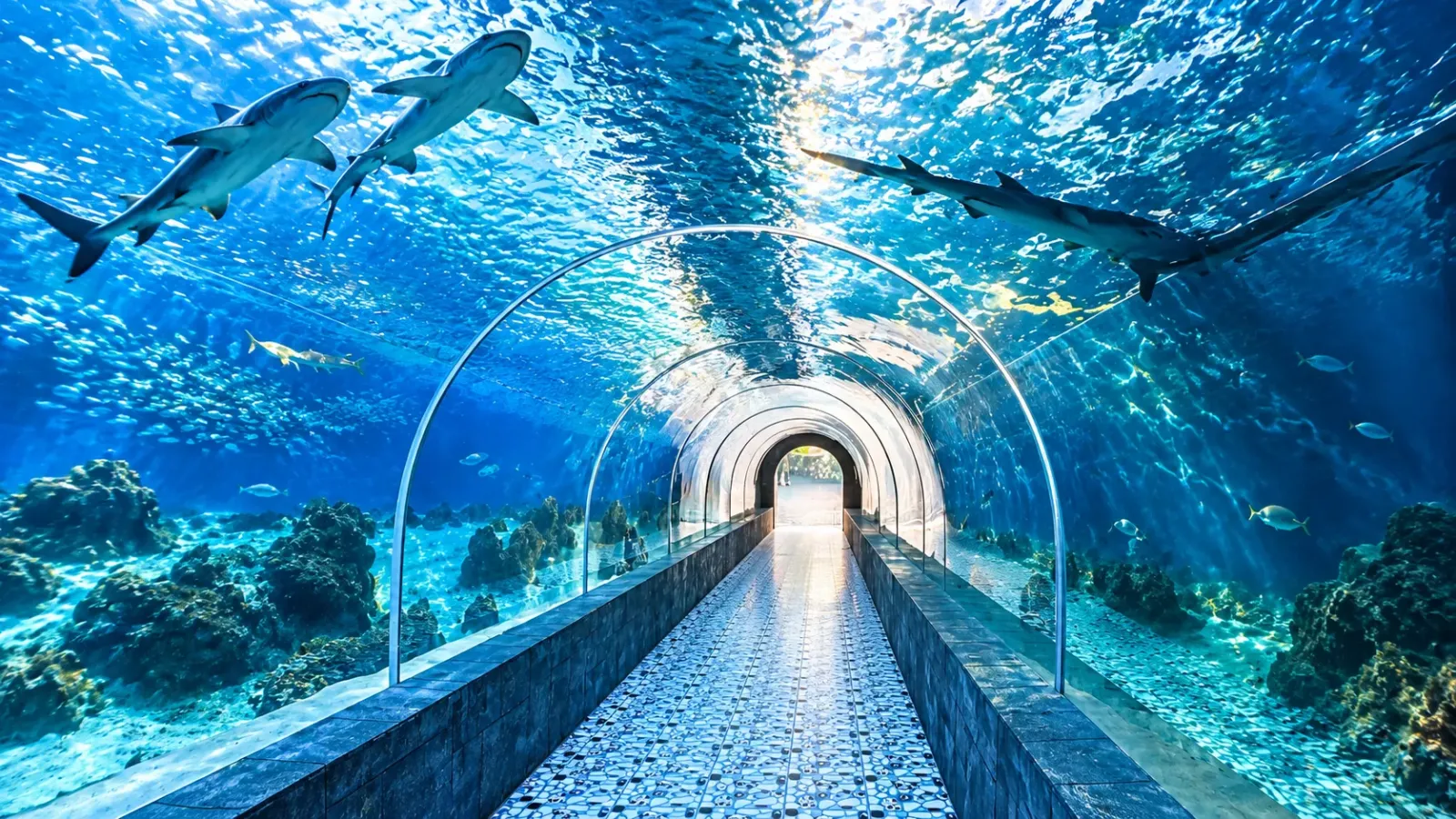 Khu tham quan và trưng bày tại Viện Hải dương học Nha Trang