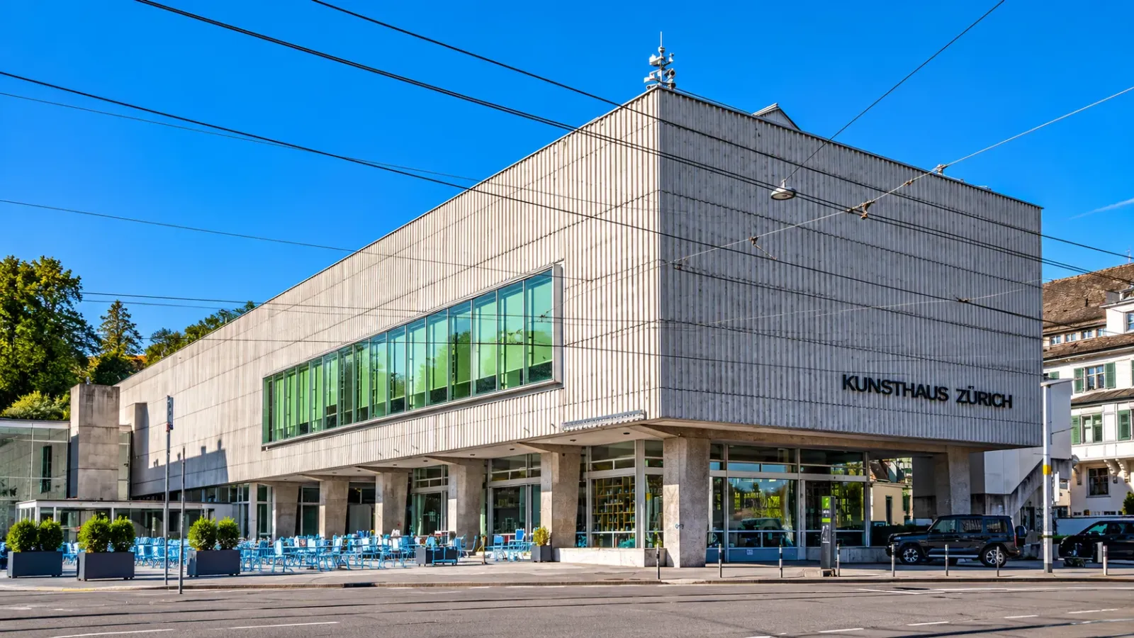 Kiến trúc bên ngoài Bảo tàng nghệ thuật Kunsthaus Zürich tại Thụy Sĩ
