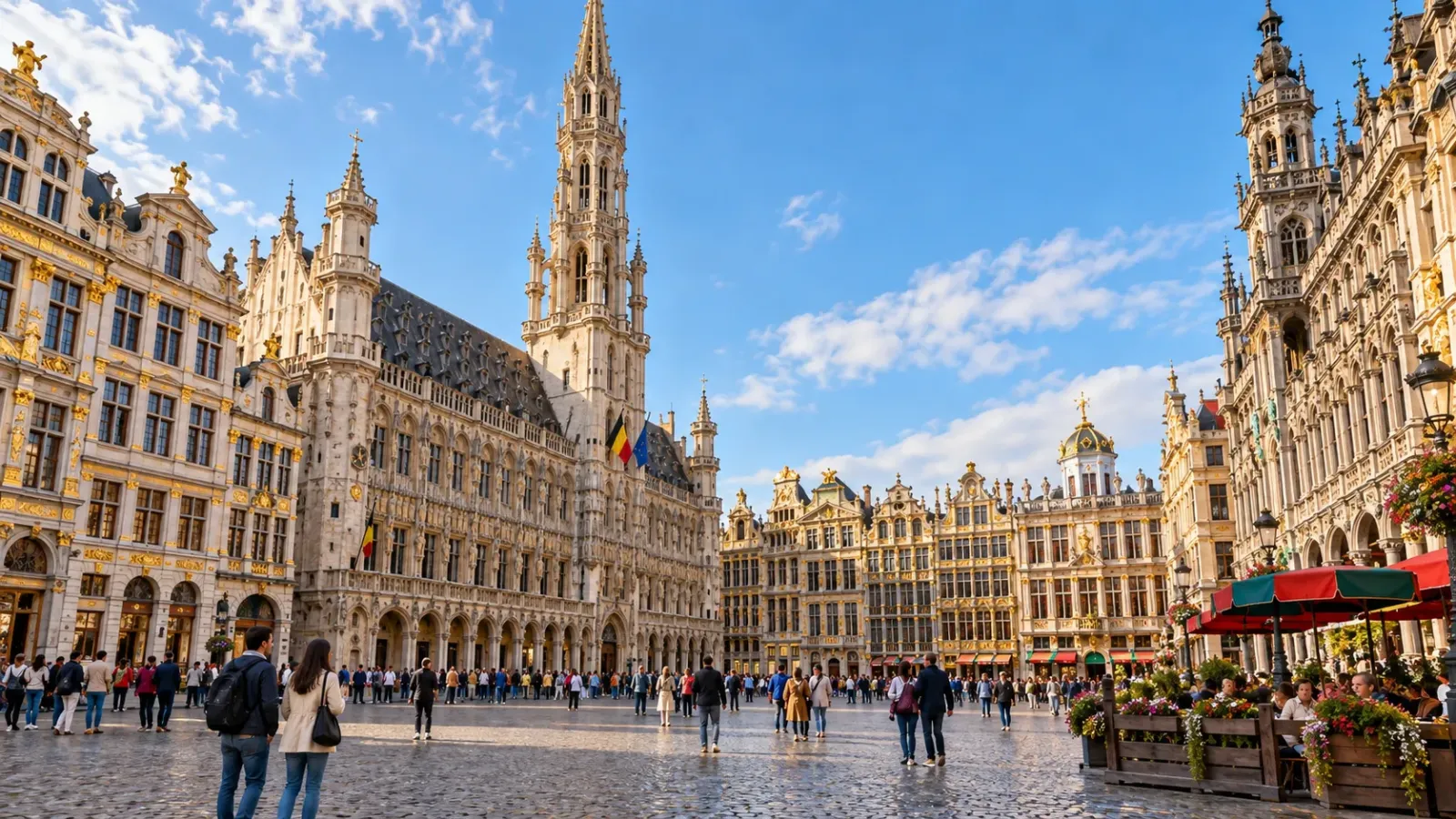 Kiến trúc lịch sử tại trung tâm Brussels trong hành trình Tây Âu