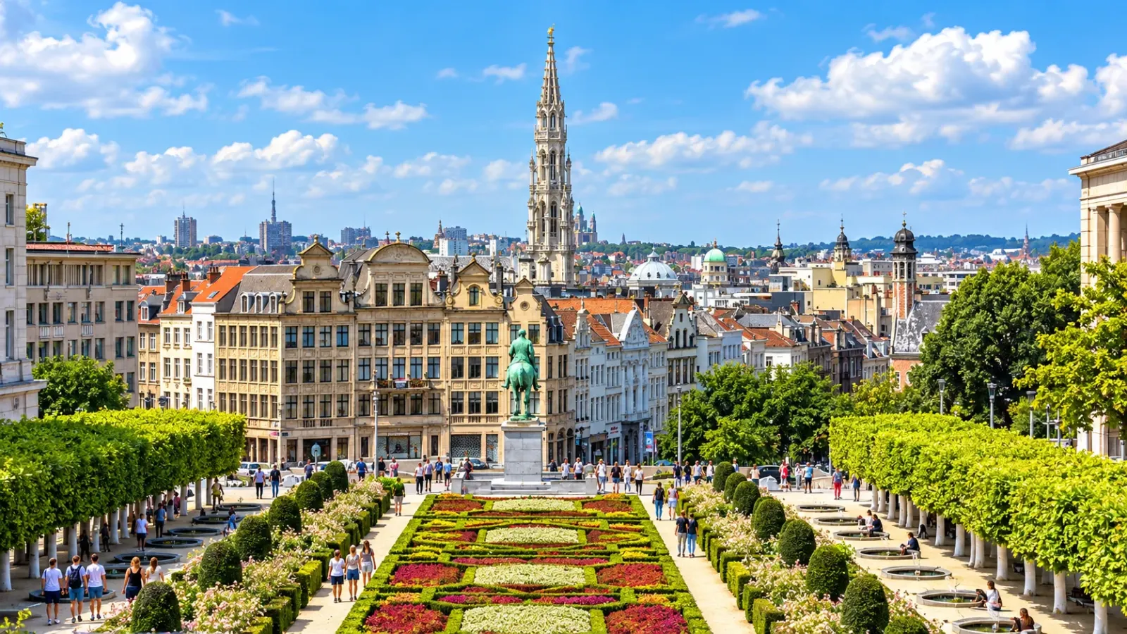 Kiến trúc và không gian tham quan tại Brussels trong hành trình du lịch Bỉ tự túc
