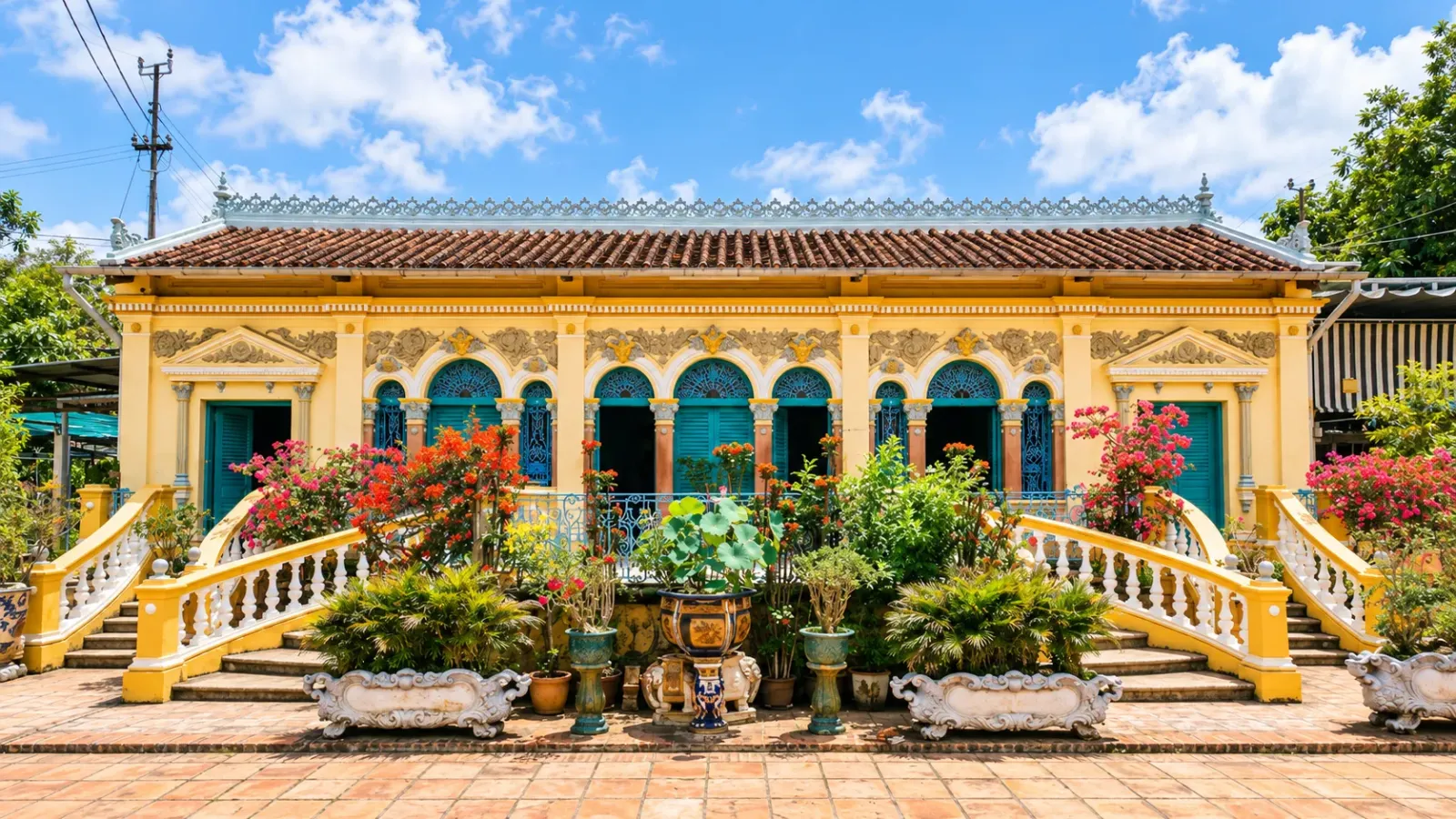 Nhà cổ Bình Thủy tại Cần Thơ với kiến trúc kết hợp phong cách phương Tây và Á Đông