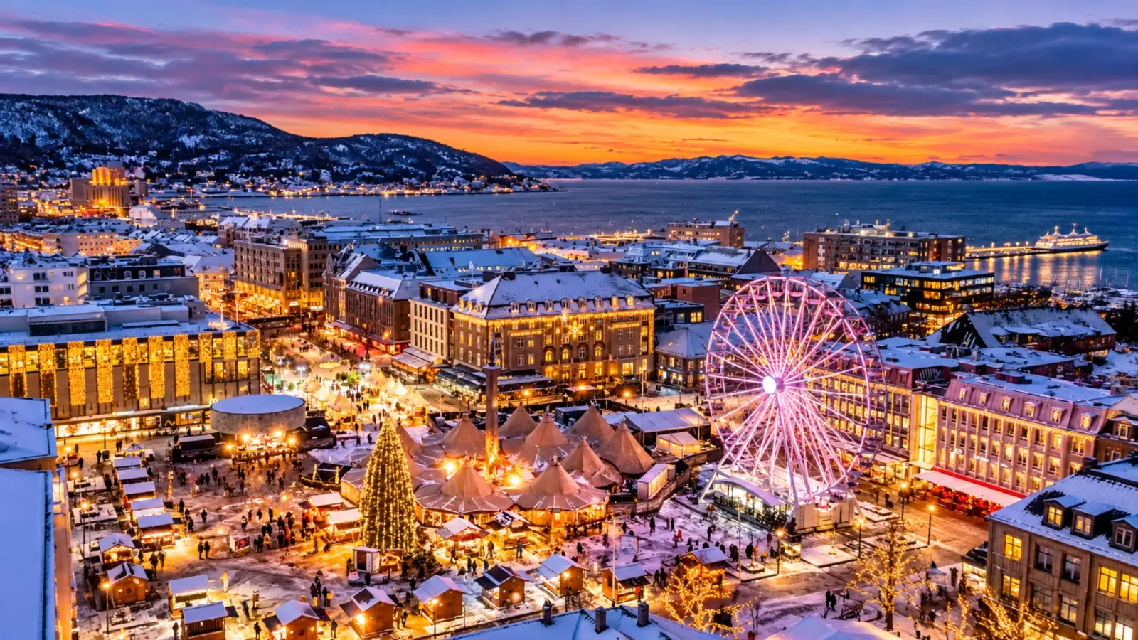Phong cảnh thành phố Trondheim ở Na Uy, điểm đến nổi bật về lịch sử và kiến trúc