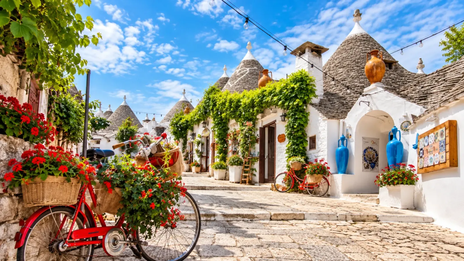 Phong cảnh và kiến trúc đặc trưng của vùng Puglia tại miền Nam nước Ý