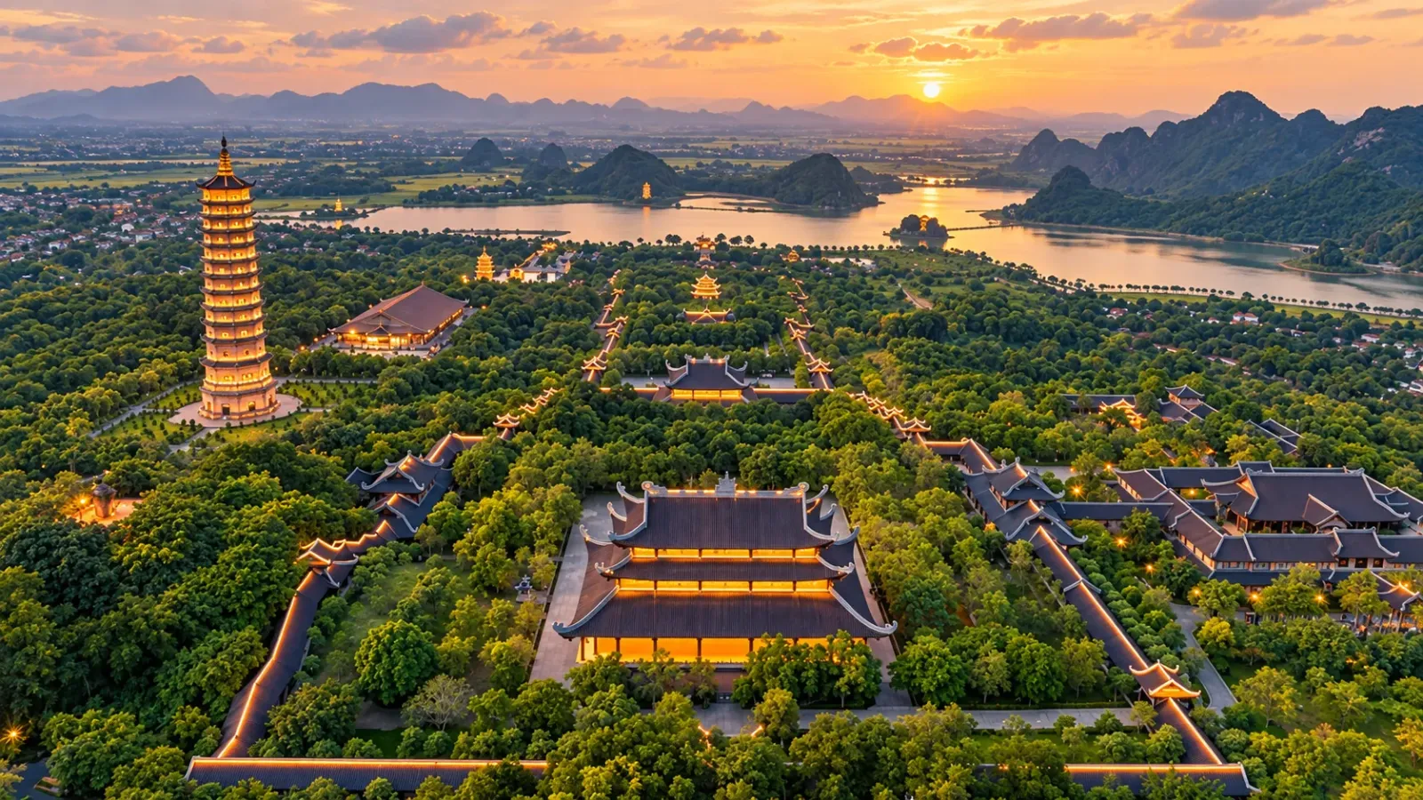 Quần thể chùa Bái Đính với kiến trúc Phật giáo tại Ninh Bình