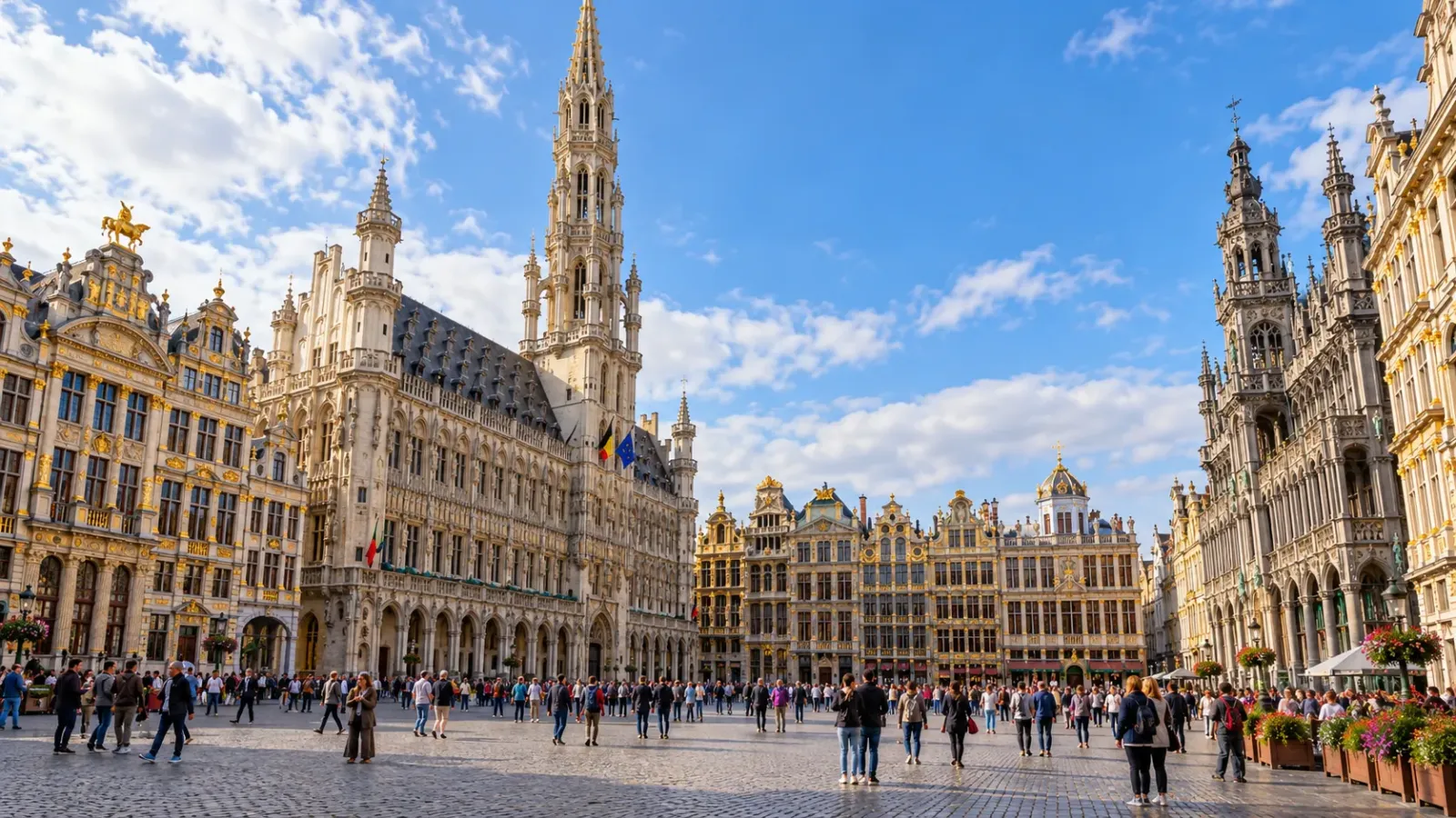 Quảng trường Grand-Place tại Brussels với những công trình kiến trúc lịch sử