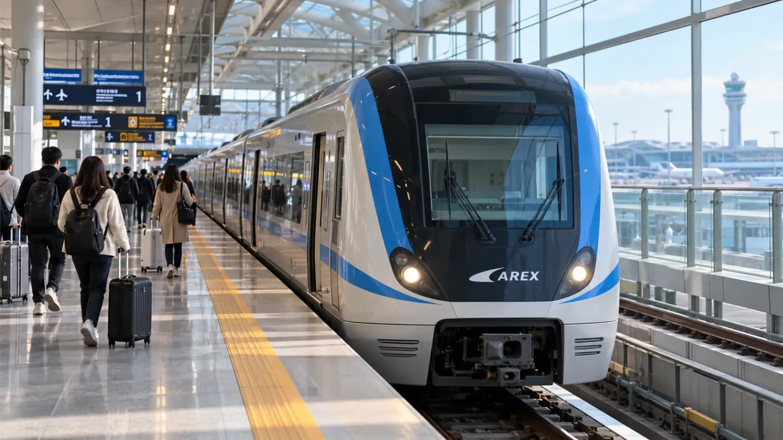 Tàu AREX kết nối sân bay Incheon với trung tâm Seoul