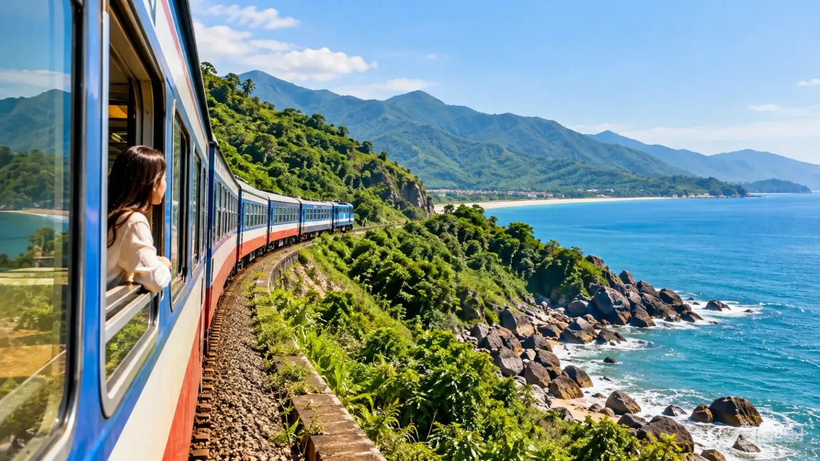 Tàu hỏa là một phương án di chuyển đến Đà Nẵng để du khách cân nhắc theo chi phí và thời gian