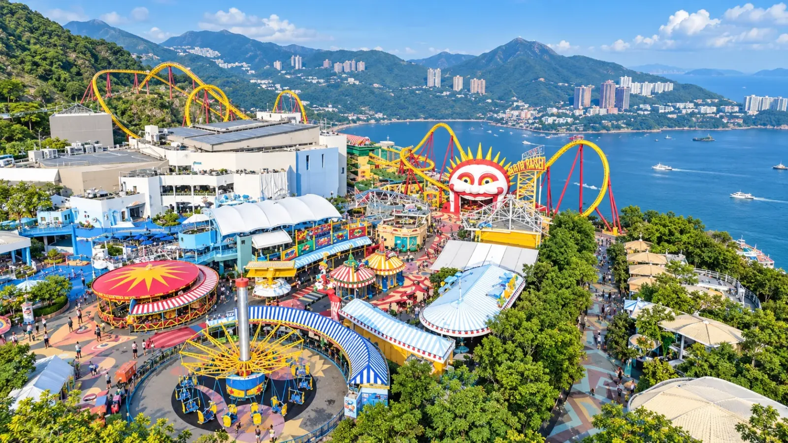 Toàn cảnh khu vui chơi giải trí Ocean Park Hồng Kông
