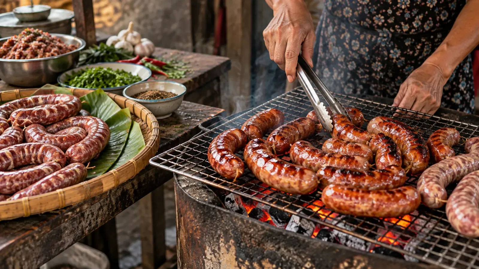 Tung lò mò làm từ thịt bò và ruột bò theo cách chế biến của người Chăm An Giang