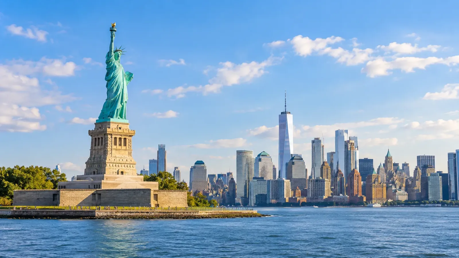 Tượng Nữ thần Tự do tại New York trong hành trình Bờ Đông Mỹ
