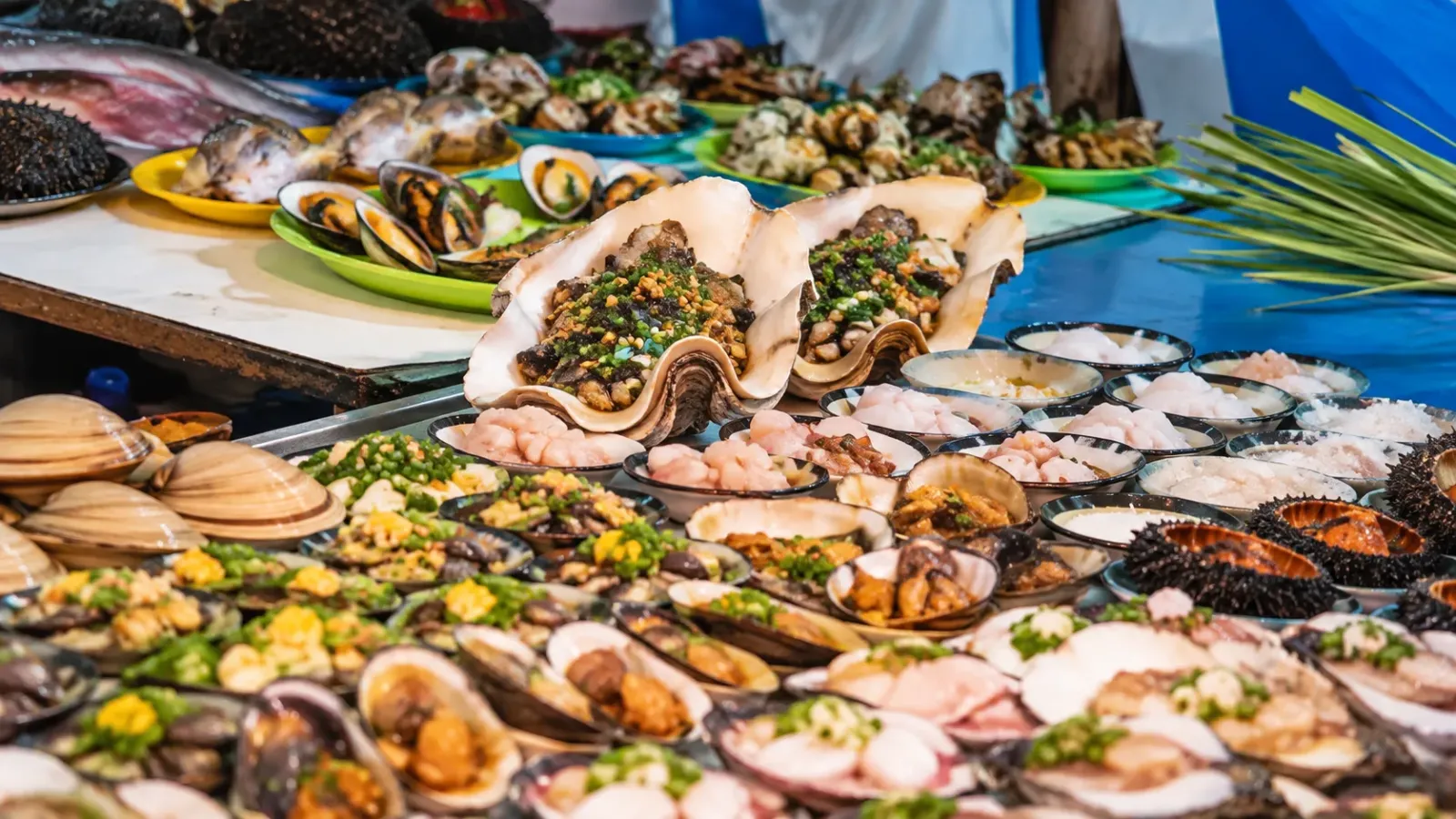 Hải sản tươi trong chuyến du lịch quần đảo Bà Lụa