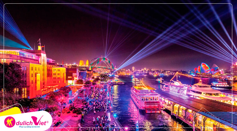 Du lịch Úc - Sydney - Melbourne - Lễ hội ánh sáng Vivid Sydney mùa Thu 2020 từ Hà Nội