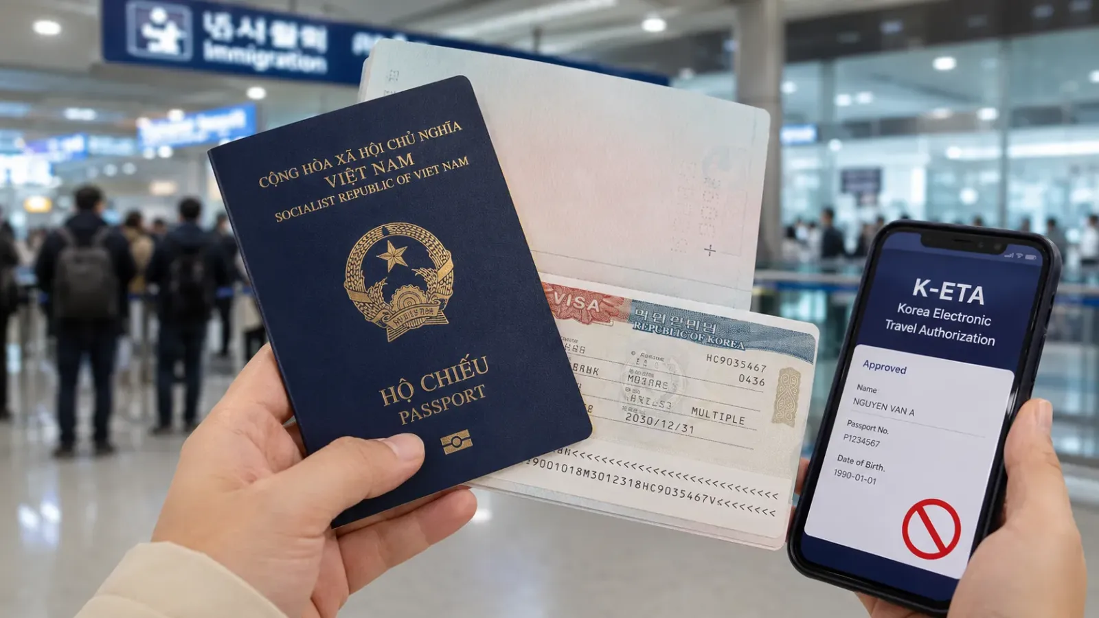 So sánh visa Hàn Quốc và K-ETA cho công dân Việt Nam