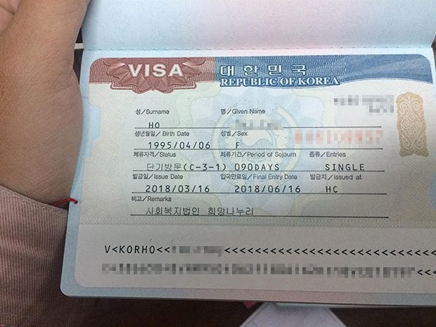 Visa Hàn