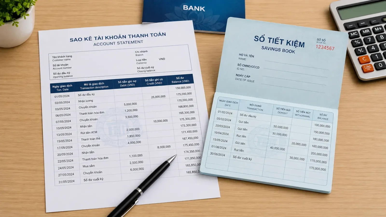 Sao kê ngân hàng chứng minh tài chính xin visa Trung Quốc