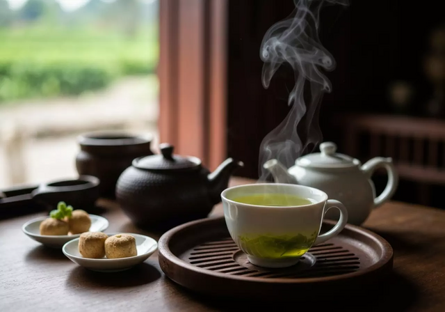 Nghệ nhân đang sao chè tại Thái Nguyên