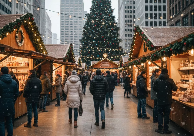 Đường phố noel Mỹ