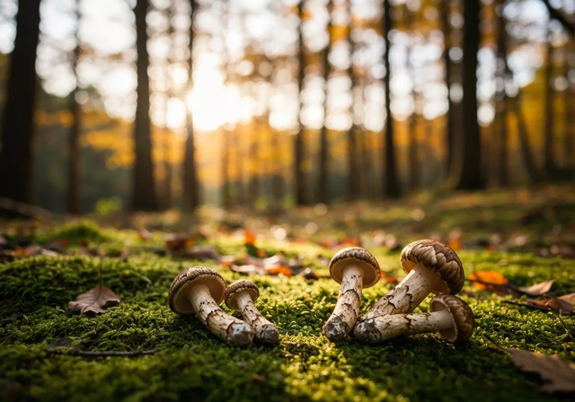 nấm tùng nhung (hay còn gọi là nấm Matsutake, tên khoa học là Tricholoma matsutake)