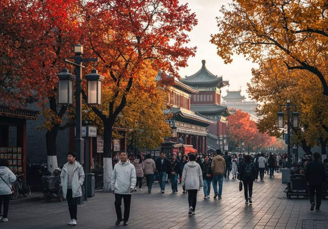 Cảnh quan núi non hùng vĩ tại Trung Quốc vào mùa thu