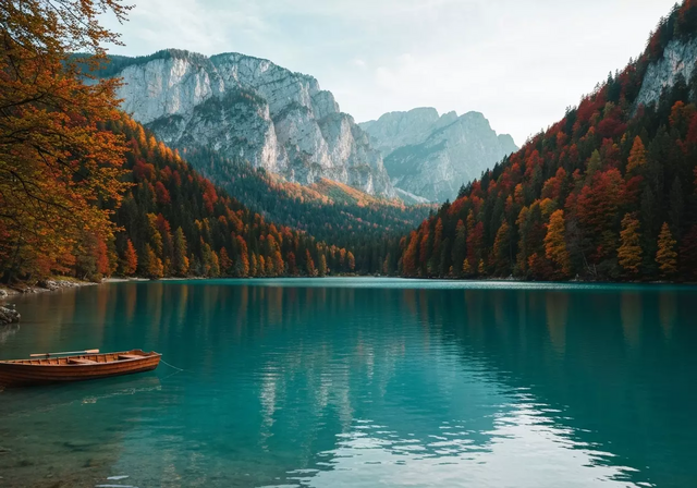 Cảnh trong ảnh là Hồ Braies