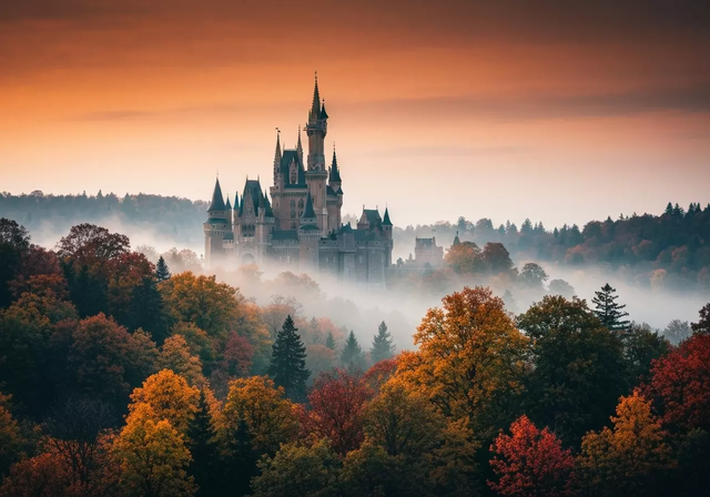 Lâu đài Neuschwanstein hùng vĩ giữa khung cảnh núi rừng mùa đông phủ tuyết trắng