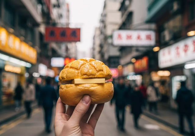 Bánh bao dứa nóng hổi với lớp vỏ giòn tan