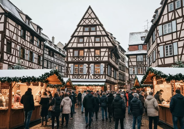 Chợ Giáng Sinh lung linh ở Strasbourg, Pháp