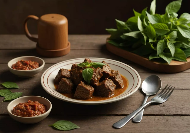 Món Rendang thịt bò đậm đà, hấp dẫn