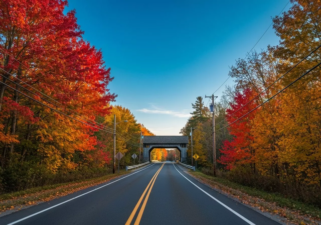 Cung đường ngắm lá vàng ở New England