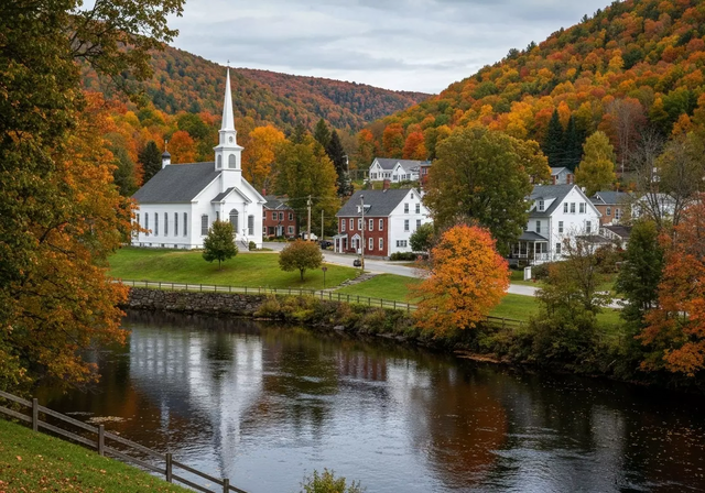 Cảnh quan mùa thu ở Vermont