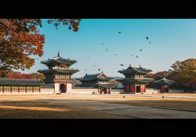 Cung điện Gyeongbokgung rực rỡ sắc màu